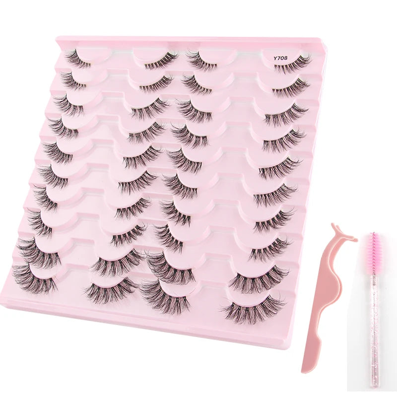YSDO Half Eye Lashes False Eyelashes Natural Faux Mink