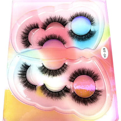Mink Lashes Natural Long Full Strip Short False Eyelashes