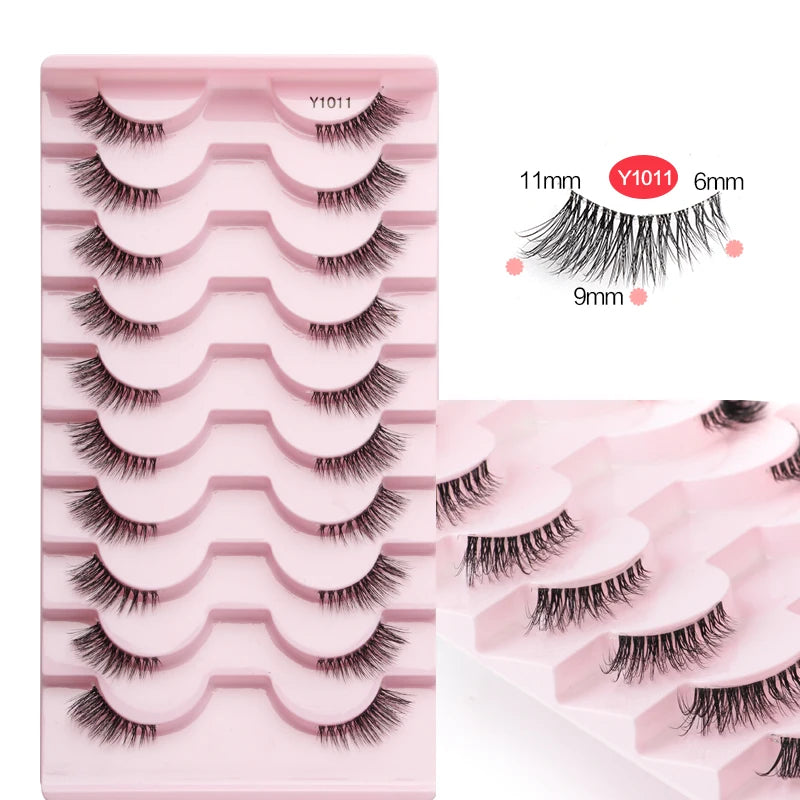 YSDO Half Lashes False Mink Eyelashes Natural Soft Cat Eye
