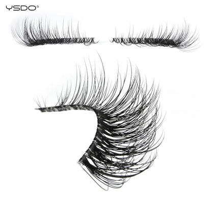 YSDO Half Lashes False Mink Eyelashes Natural Soft Cat Eye