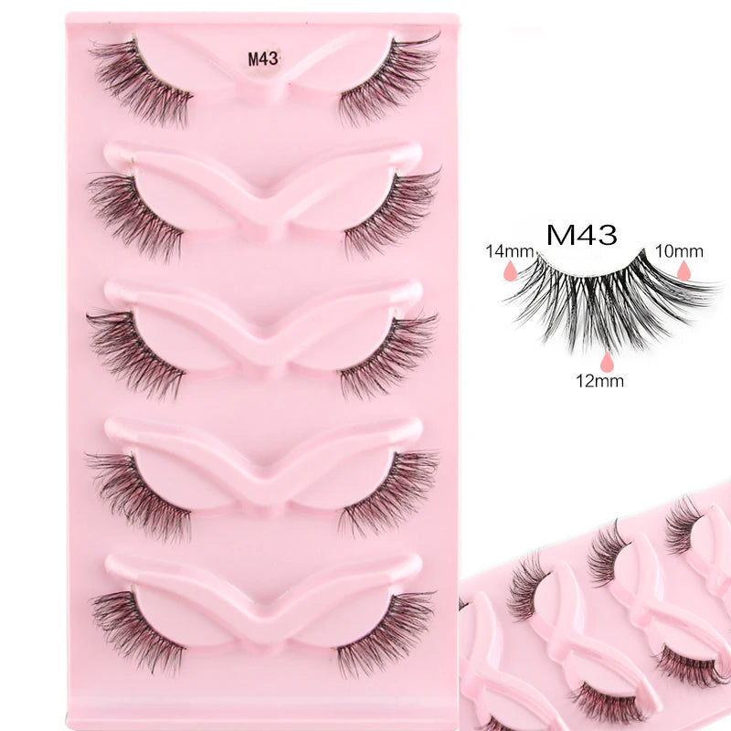 YSDO Half Lashes False Mink Eyelashes Natural Soft Cat Eye
