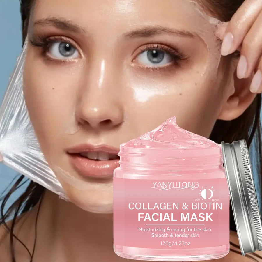 Collagen Peel Mask Biotin Collagen Wrap Mask Day and Night