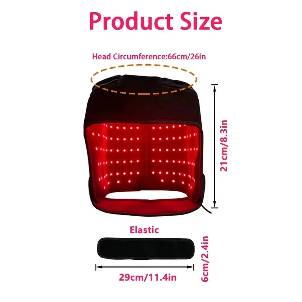 Red Light Hair Regrowth Cap Near-infrared Light Reduces