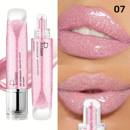 Waterproof Lip gloss, Shine Long-Lasting Moistening Non-Sticky