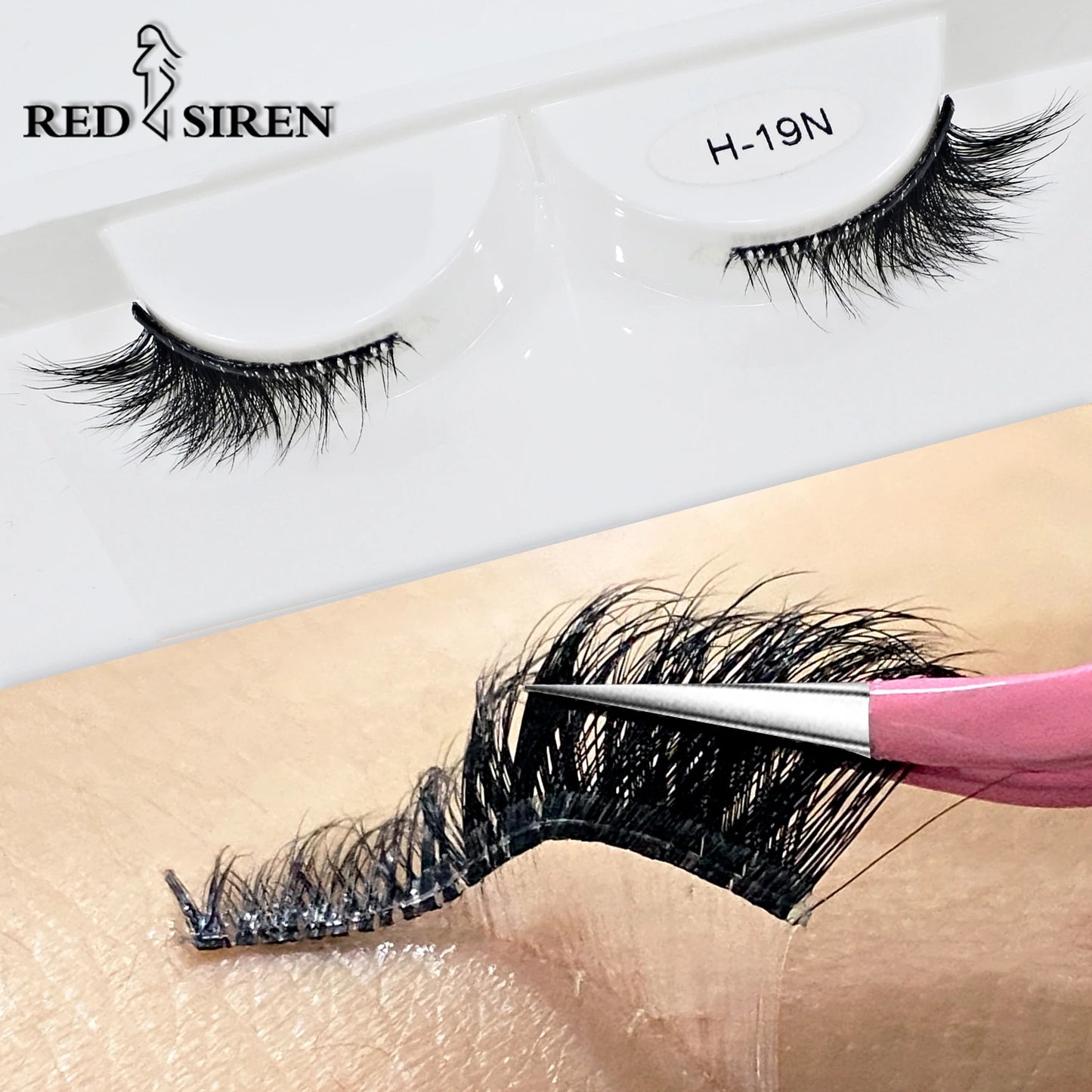 Self Adhesive Eyelashes Wide Glue Strip Press On Half Lashes