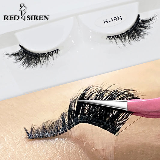 Self Adhesive Eyelashes Wide Glue Strip Press On Half Lashes
