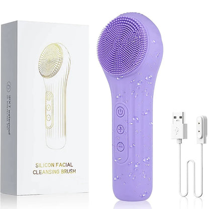 Sonic Waterproof Facial Cleansing Brush Rechargeable