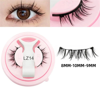 Fluffy Mink Magnetic Lashes Kit - 1 Pair Winged Anime