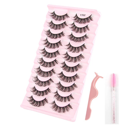 YSDO Half Eye Lashes False Eyelashes Natural Faux Mink