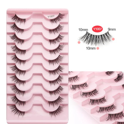 YSDO Half Lashes False Mink Eyelashes Natural Soft Cat Eye