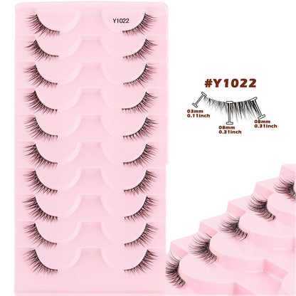 YSDO Half Lashes False Mink Eyelashes Natural Soft Cat Eye