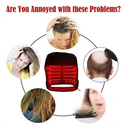 Red Light Hair Regrowth Cap Near-infrared Light Reduces