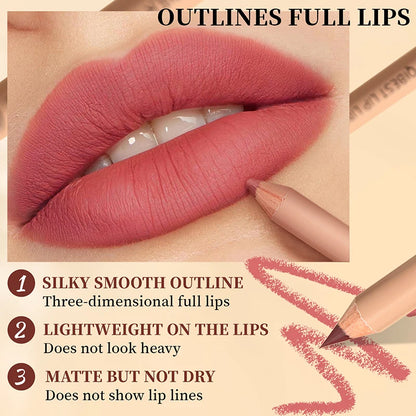 Matte lipliner set smooth and easy to apply non smudging