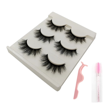 YSDO Half Eye Lashes False Eyelashes Natural Faux Mink