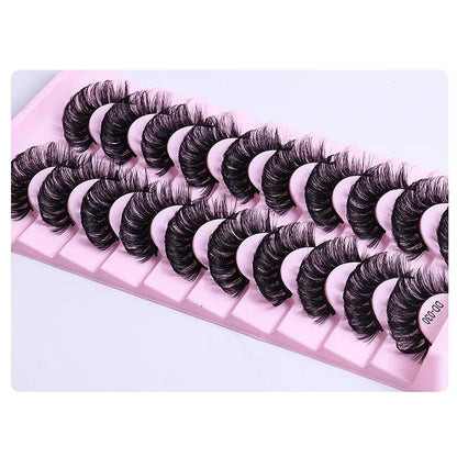 Russian Strip Lashes DD Curl Lashes 3D Eyelashes Reusable