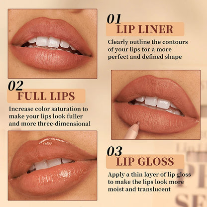 Matte lipliner set smooth and easy to apply non smudging