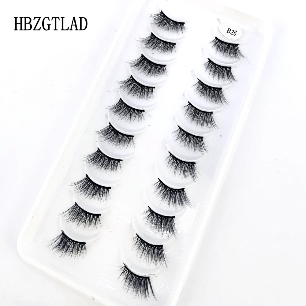 Mink Lashes Natural Long Full Strip Short False Eyelashes
