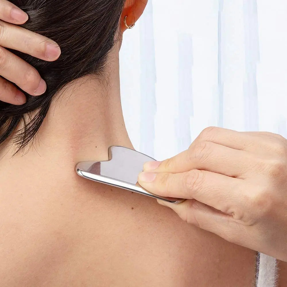 Stainless Steel Gua Sha Scraper Massager For Face Neck