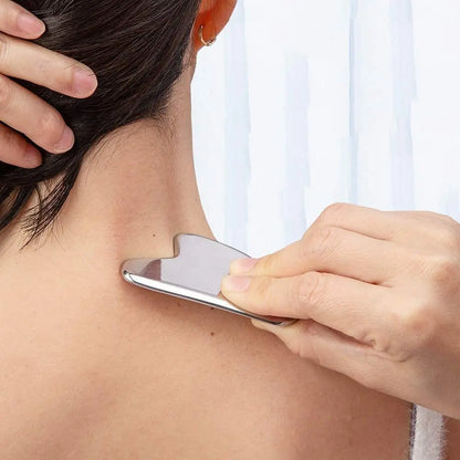 Stainless Steel Gua Sha Scraper Massager For Face Neck