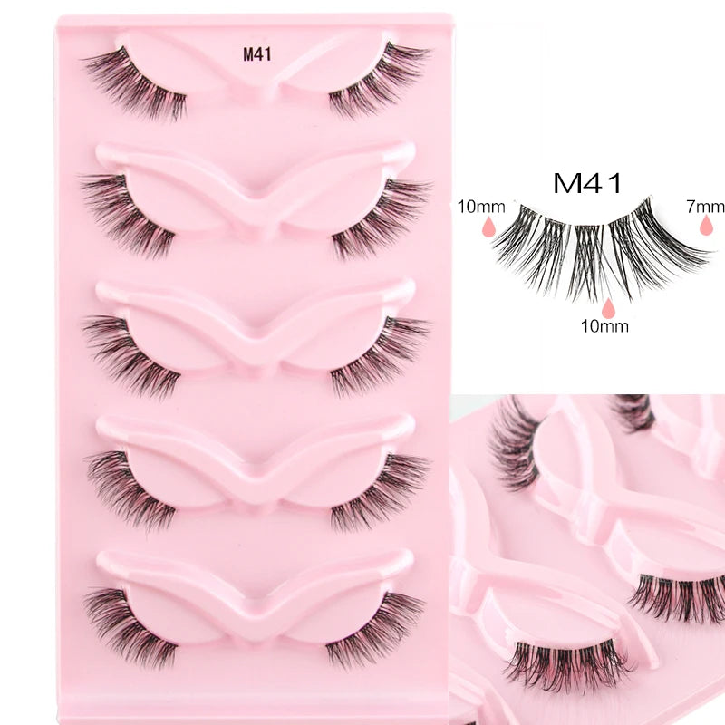 YSDO Half Lashes False Mink Eyelashes Natural Soft Cat Eye