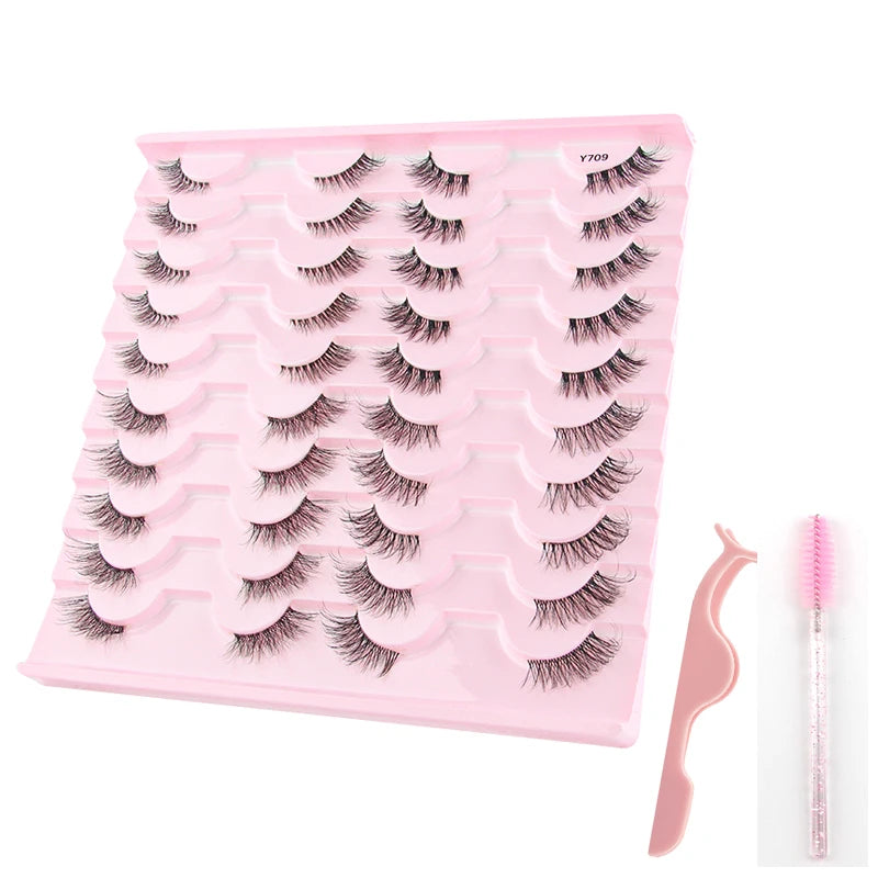 YSDO Half Eye Lashes False Eyelashes Natural Faux Mink