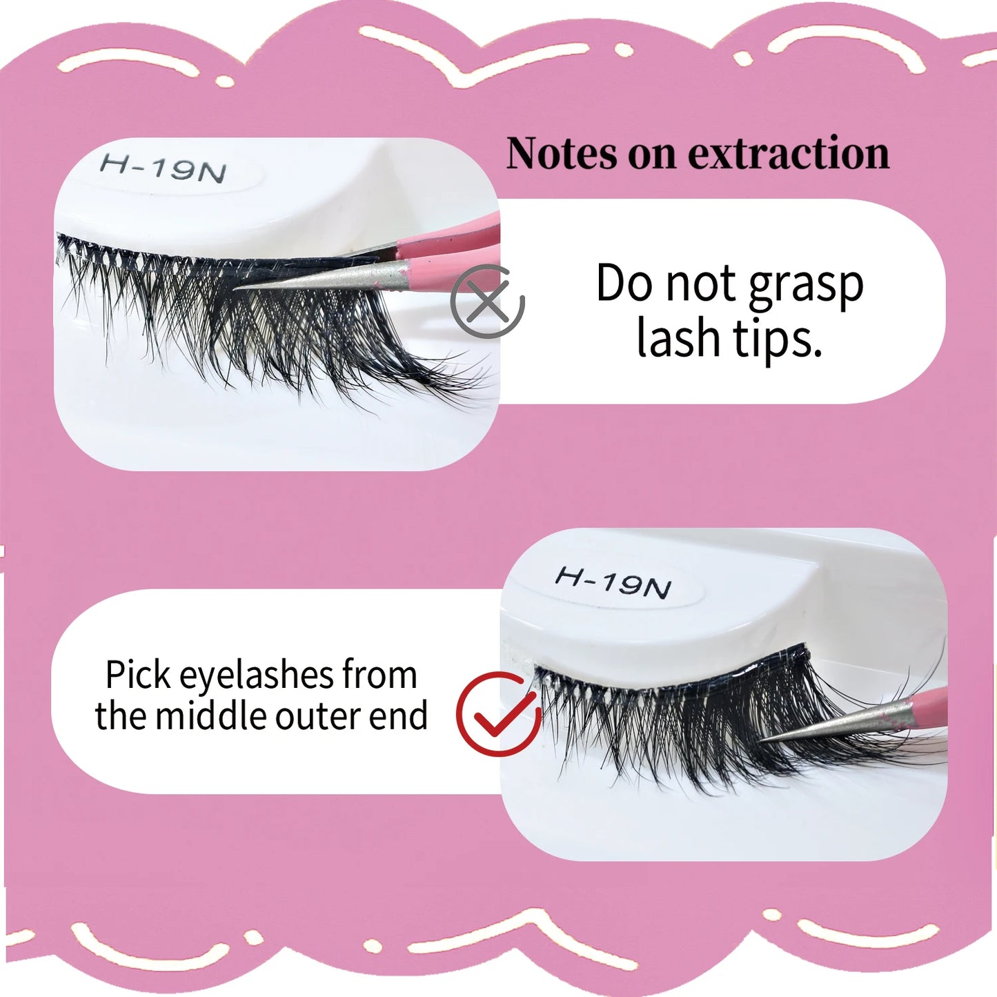 Self Adhesive Eyelashes Wide Glue Strip Press On Half Lashes