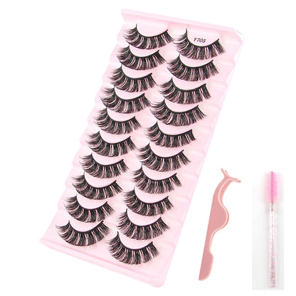 YSDO Half Eye Lashes False Eyelashes Natural Faux Mink