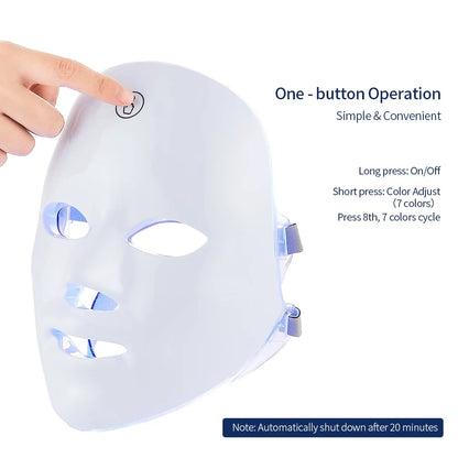 Rechargeable Facial LED Mask Colors LED Photon