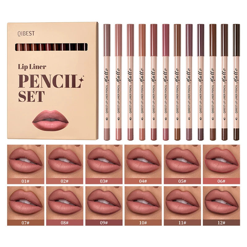 Matte lipliner set smooth and easy to apply non smudging
