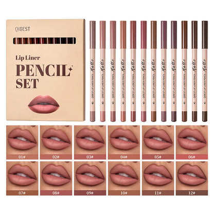 Matte lipliner set smooth and easy to apply non smudging