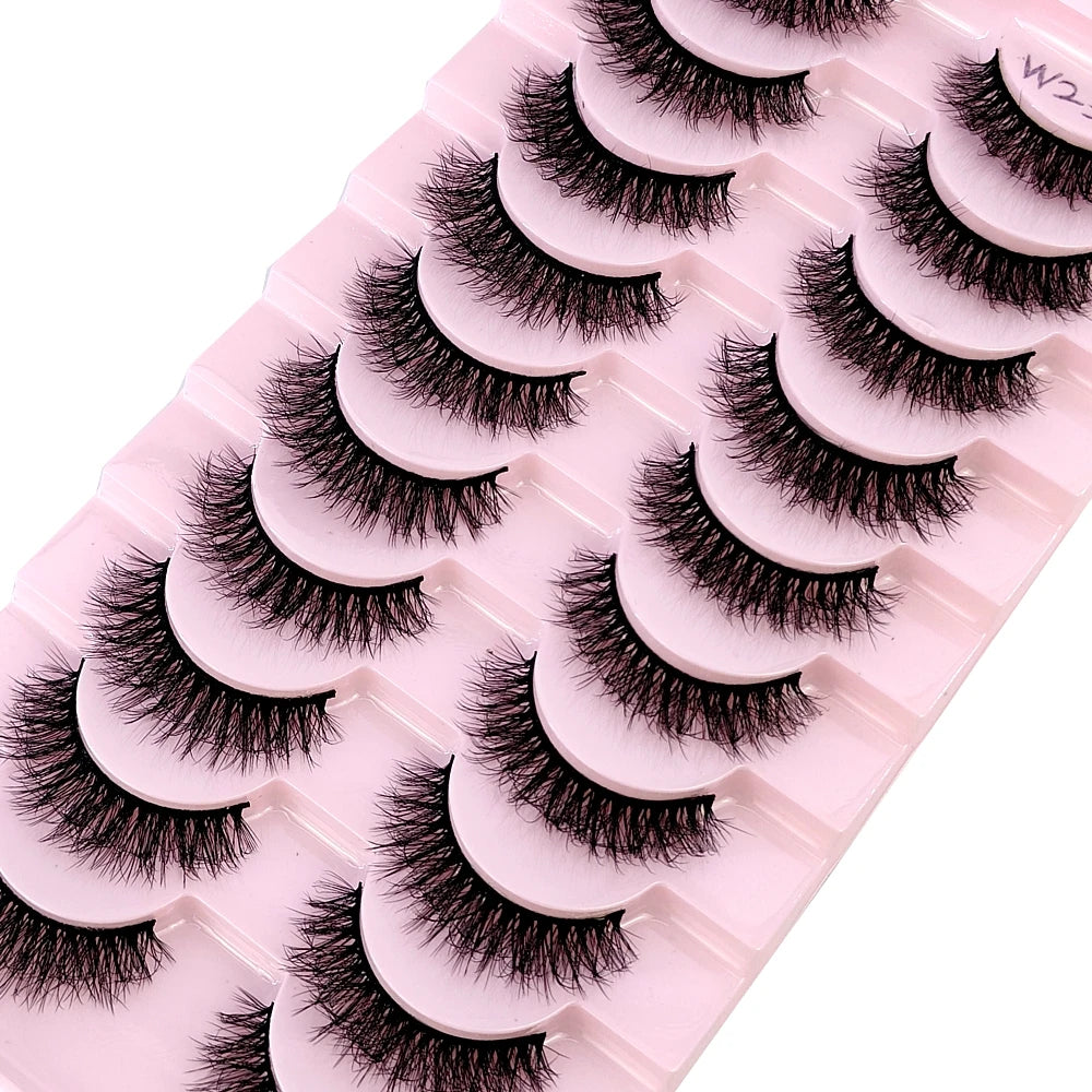 Mink Lashes Natural Long Full Strip Short False Eyelashes