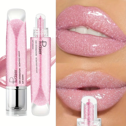 Waterproof Lip gloss, Shine Long-Lasting Moistening Non-Sticky