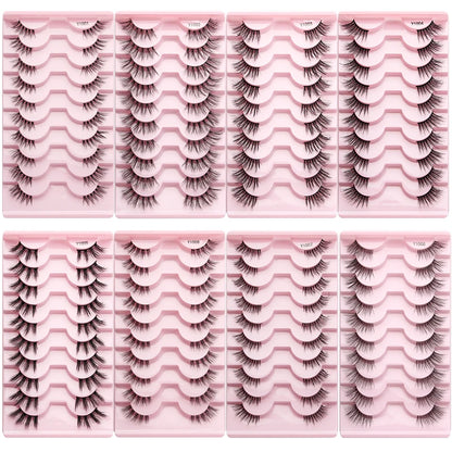 YSDO Half Lashes False Mink Eyelashes Natural Soft Cat Eye