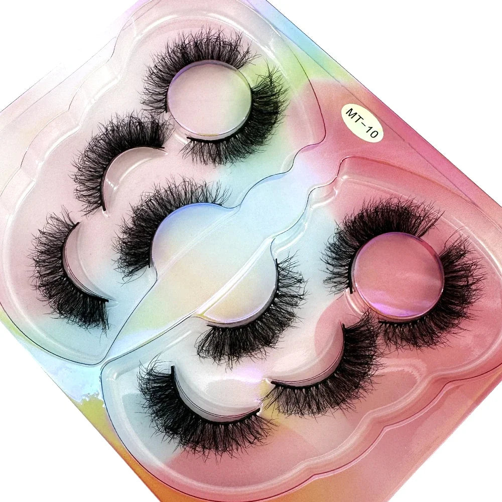 Mink Lashes Natural Long Full Strip Short False Eyelashes