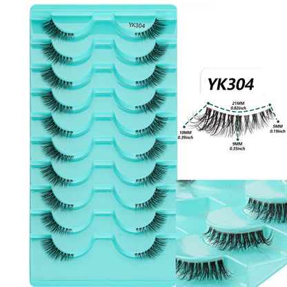 YSDO Half Lashes False Mink Eyelashes Natural Soft Cat Eye