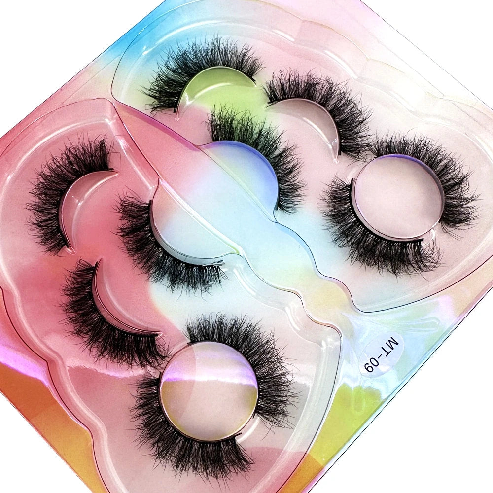 Mink Lashes Natural Long Full Strip Short False Eyelashes