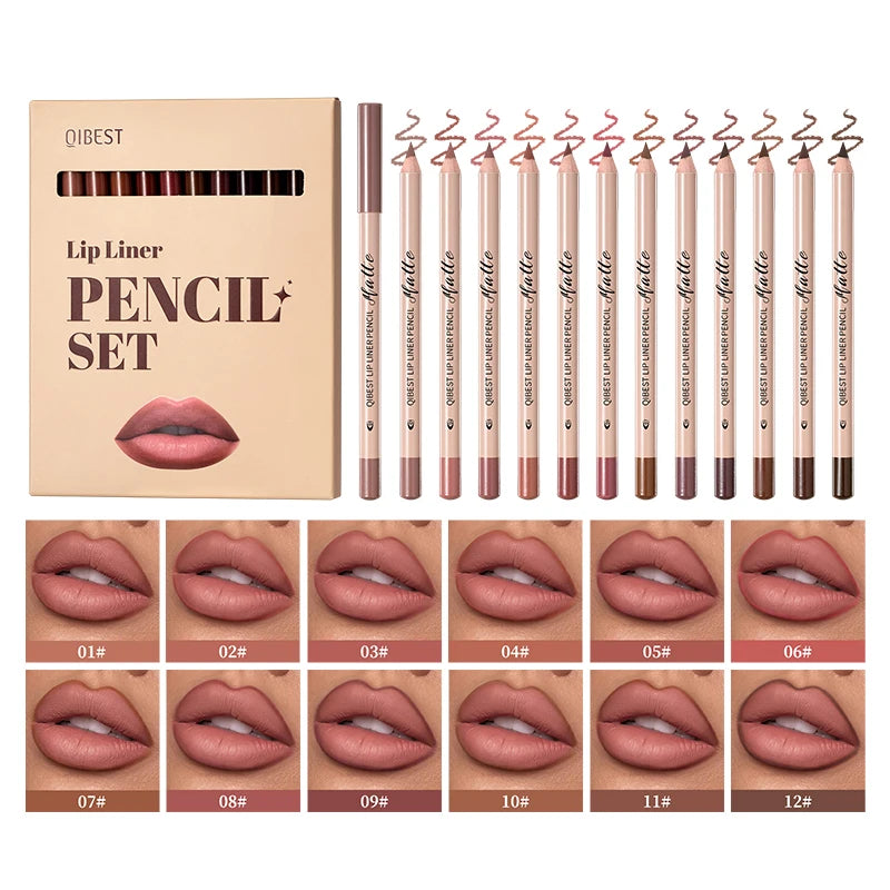 Matte lipliner set smooth and easy to apply non smudging