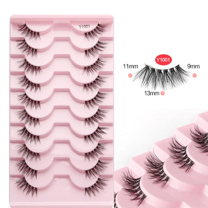 YSDO Half Lashes False Mink Eyelashes Natural Soft Cat Eye