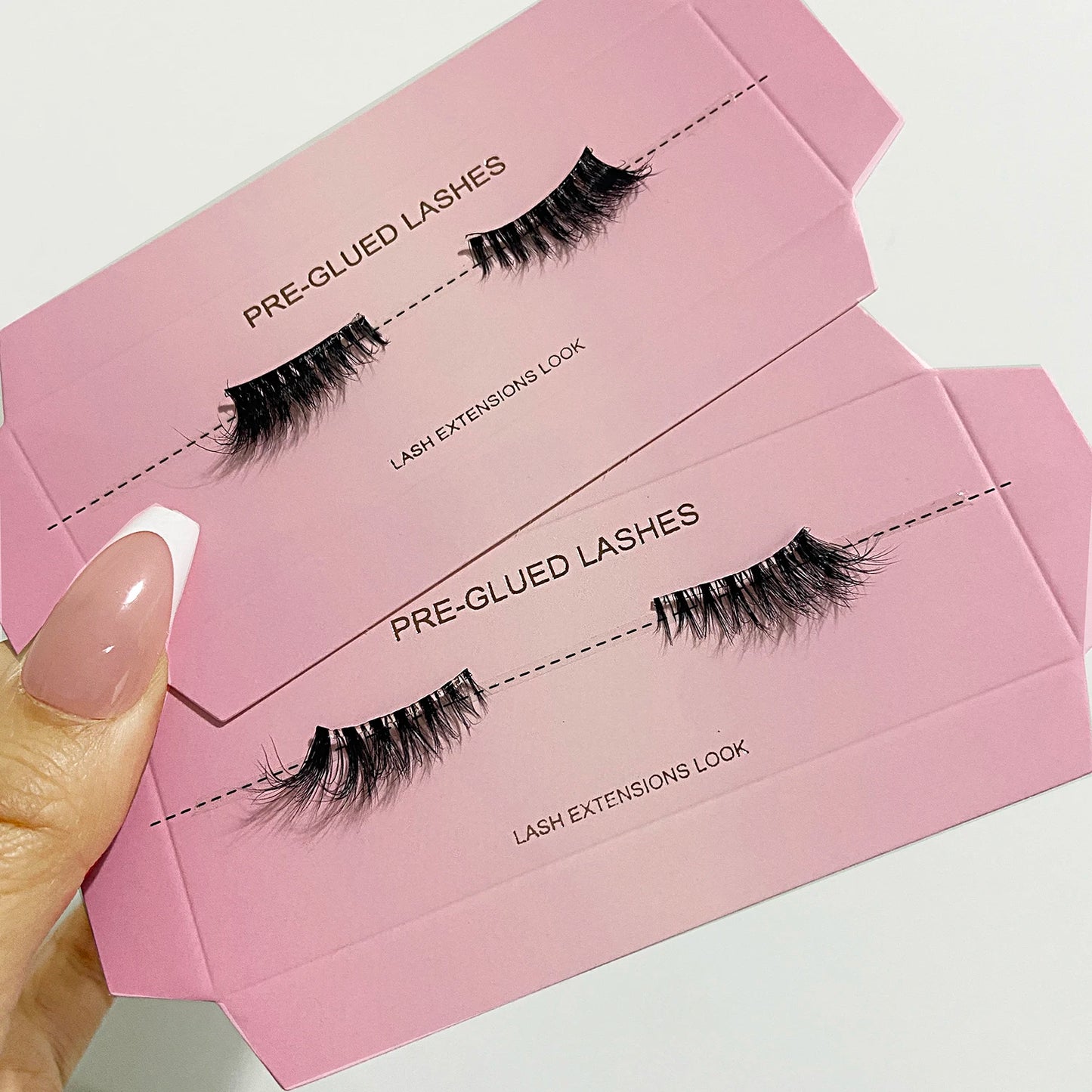 Self Adhesive Eyelashes Wide Glue Strip Press On Half Lashes