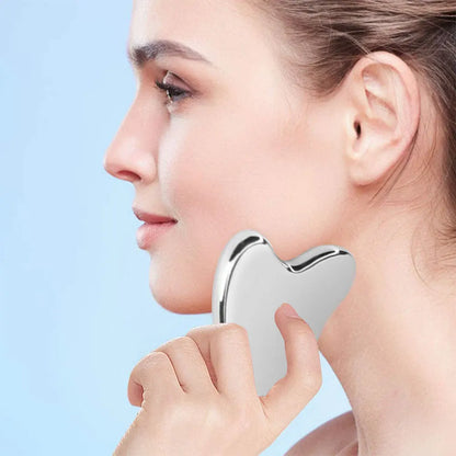 Stainless Steel Gua Sha Scraper Massager For Face Neck