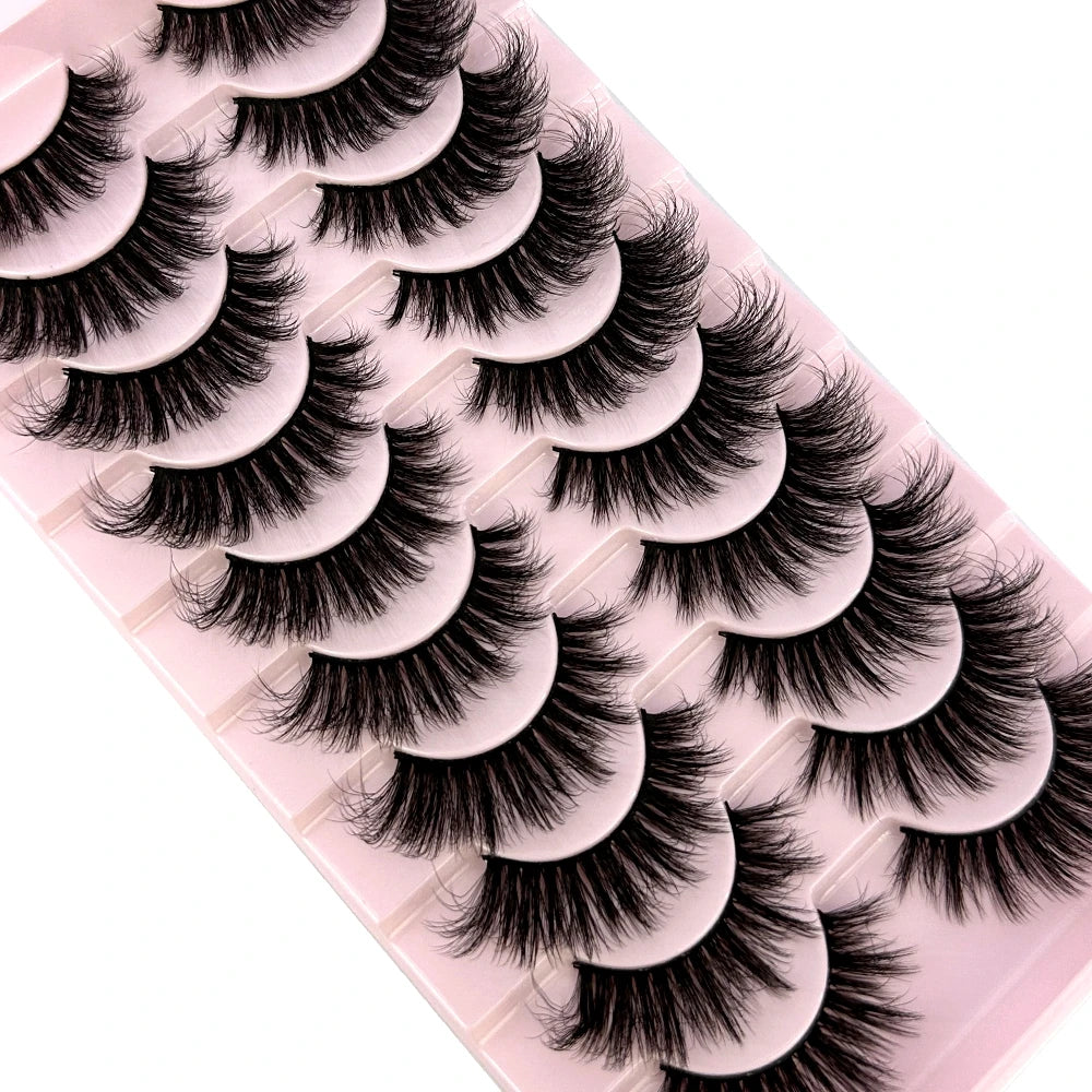 Mink Lashes Natural Long Full Strip Short False Eyelashes
