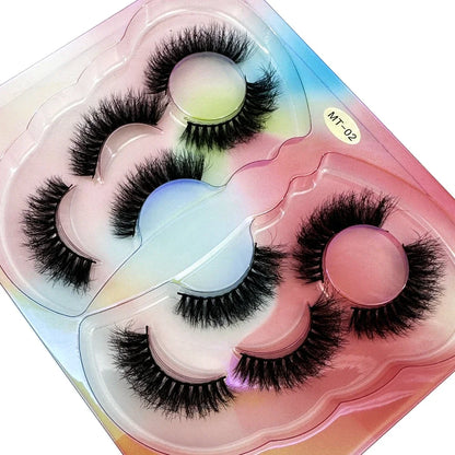Mink Lashes Natural Long Full Strip Short False Eyelashes