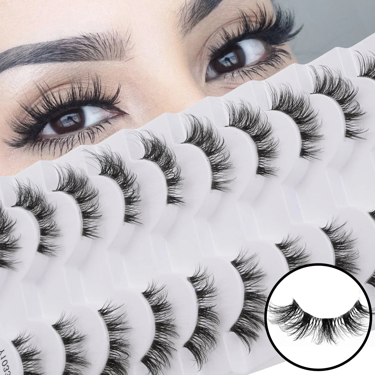 YSDO Half Lashes False Mink Eyelashes Natural Soft Cat Eye