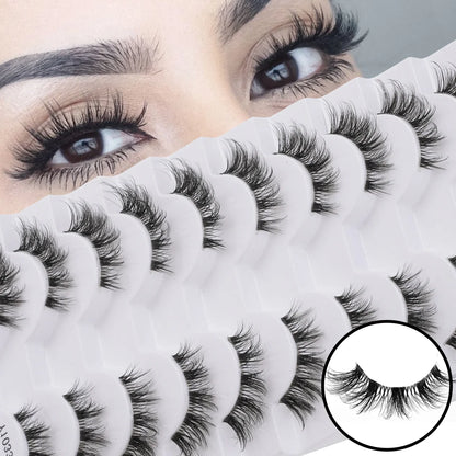 YSDO Half Lashes False Mink Eyelashes Natural Soft Cat Eye