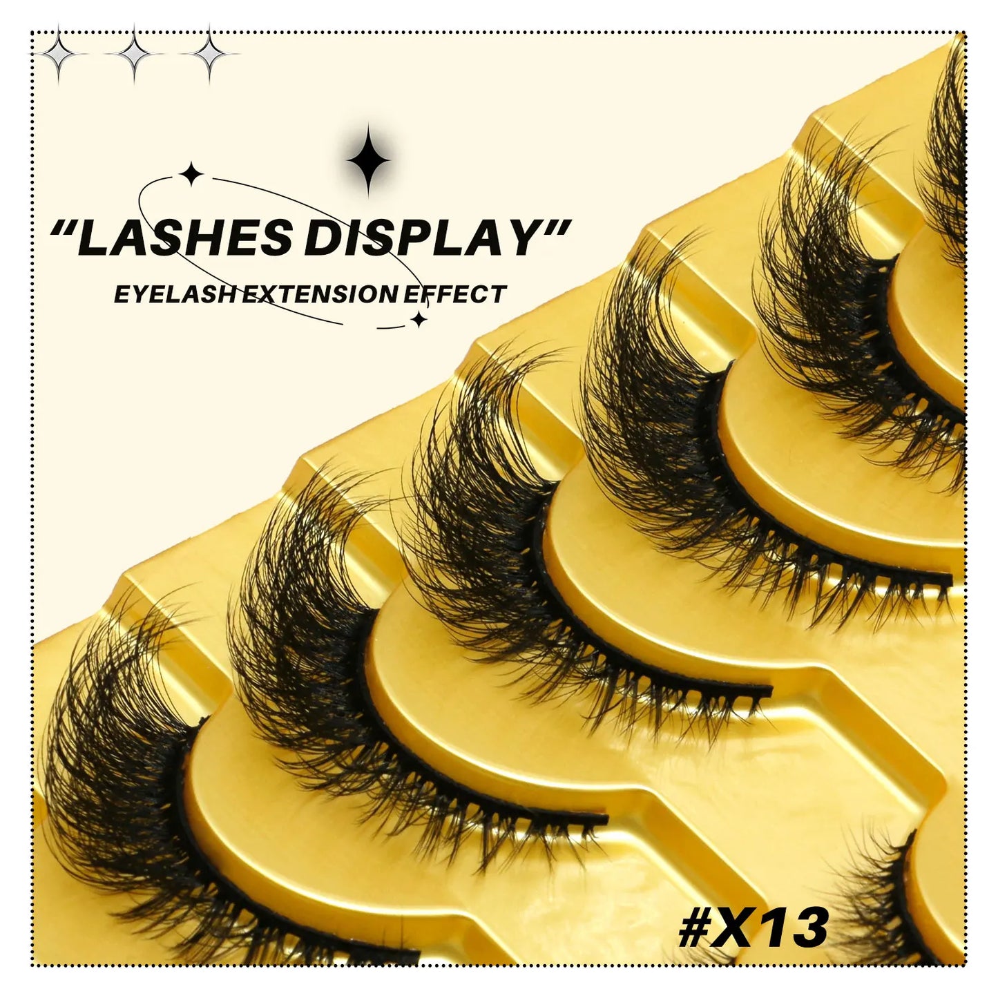 Lasvirey Cat Eye Lashes Fluffy Thick Mink Lashes Soft