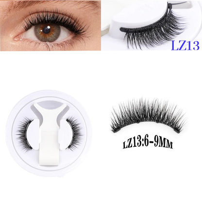 Fluffy Mink Magnetic Lashes Kit - 1 Pair Winged Anime