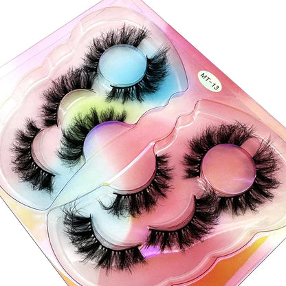 Mink Lashes Natural Long Full Strip Short False Eyelashes