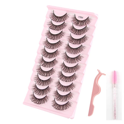 YSDO Half Eye Lashes False Eyelashes Natural Faux Mink