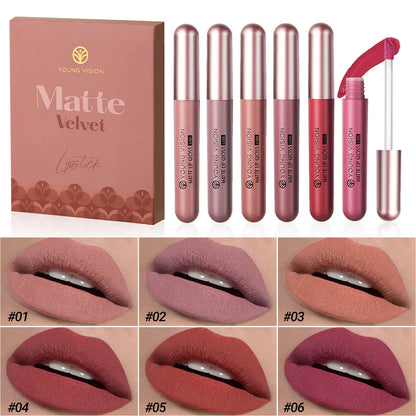 HANDAIYAN Set of 6 NonStick Cup Liquid lipstick , Long-Lasting