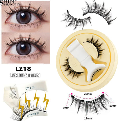 Fluffy Mink Magnetic Lashes Kit - 1 Pair Winged Anime